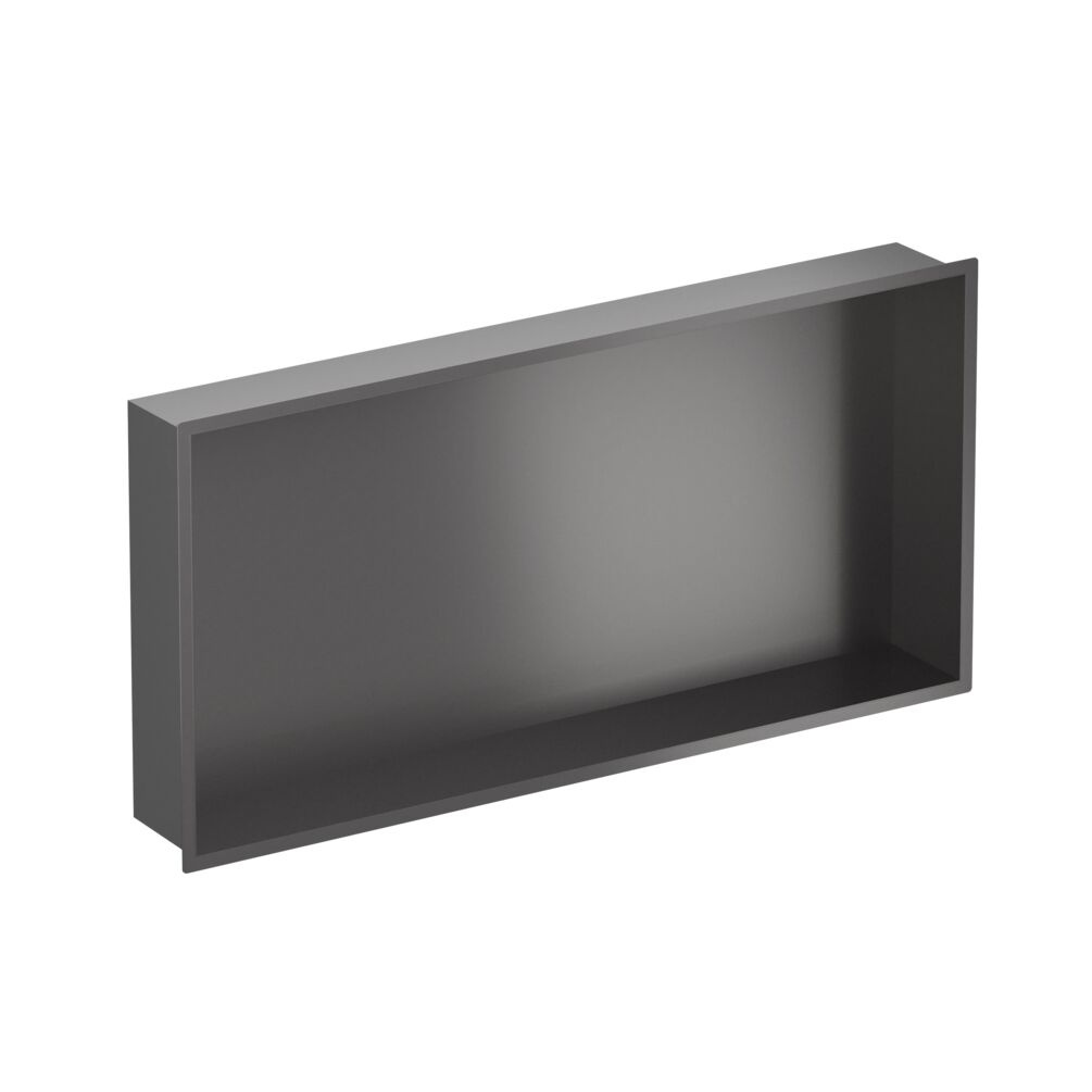 Cutout image of Crosswater Slate 610 x 305mm Shallow Shower Niche
